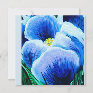 Tarjeta Crocus Azul
