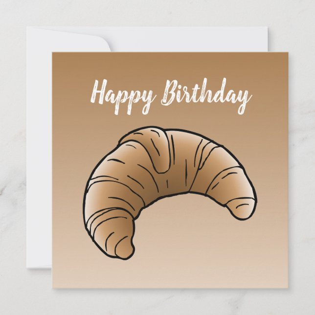 Tarjeta Croissant de mantequilla francés (Anverso)