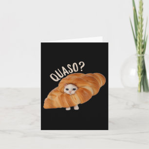 Tarjeta Croissant Quasocat Meme Para Mujeres Croissage Vin
