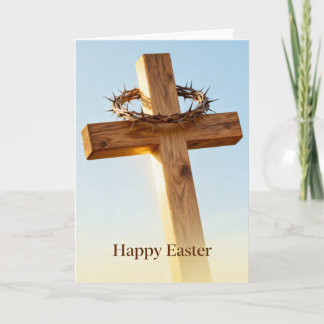 Tarjeta Cross and Blue Sky Easter