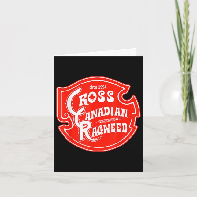 Tarjeta Cross Canadian Ragweed (Anverso)