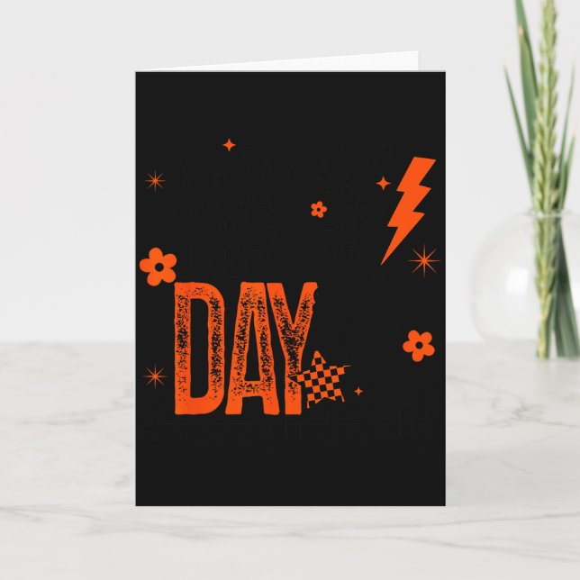 Tarjeta Cross Country Race Day Runner Track And Field Oran (Anverso)