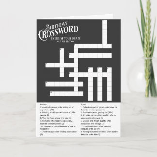 Tarjeta Crossword Birthday Fun