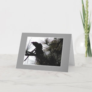 Tarjeta Crow espeluznante