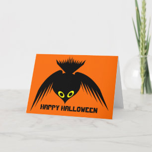 Tarjeta Crow Halloween Card