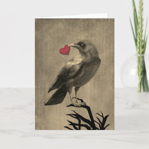 Tarjeta Crow Love Blank