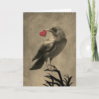 Tarjeta Crow Love Blank