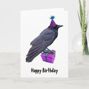 Tarjeta Crow Present Birthday Card