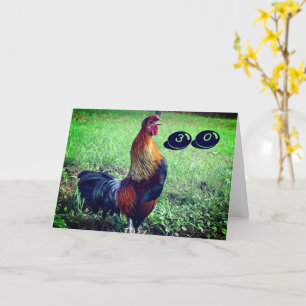 Tarjeta Crowing Rooster Funny 30 cumpleaños