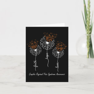 Tarjeta Crps Awareness Faith Hope Love Dandelion