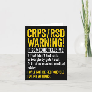 Tarjeta Crps Rsd Aviso Crps Sobreviviente De Conciencia Cr