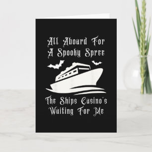 Tarjeta Crucero a bordo de barcos de casino Spooky Hallowe