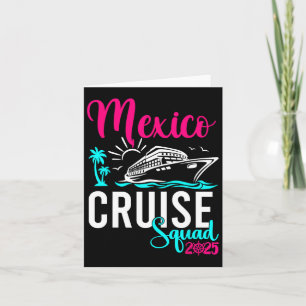 Tarjeta Crucero a México 2025 Grupo de Amigos Familia Vaca