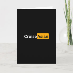 Tarjeta Crucero asiático - Y regalos de feliz viaje en cru