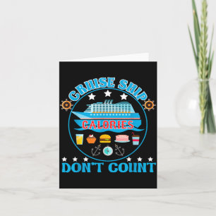 Tarjeta Crucero Calorías No Cuentan Crucero Foodie 
