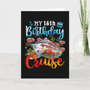 Tarjeta Crucero Cumpleaños 18 Mi Cumpleaños 18 Navegando H