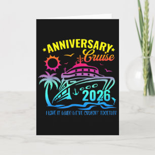 Tarjeta Crucero de Aniversario 2026 Creando Recuerdos Junt