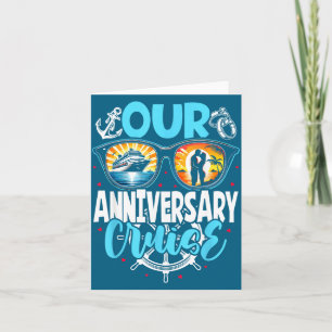 Tarjeta Crucero de aniversario para parejas de marido y mu