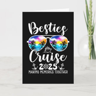 Tarjeta Crucero de Besties 2025 Amigas Grupo Crucero