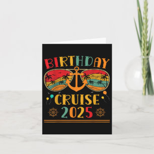 Tarjeta Crucero de cumpleaños 2023 Fiesta de barco de cruc