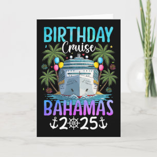 Tarjeta Crucero de cumpleaños Byhamas 2025