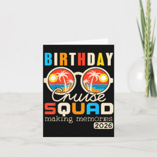 Tarjeta Crucero de cumpleaños tripulación familiar vacacio