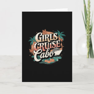Tarjeta Crucero de destino de Cabo para mujeres vacaciones