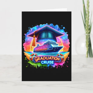 Tarjeta Crucero de graduación Crucero Graduado Playa Veran