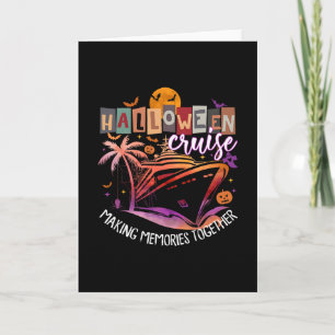 Tarjeta Crucero de Halloween familiar 2025 Crucero familia