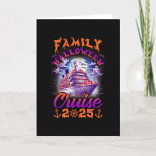 Tarjeta Crucero de Halloween familiar 2025 Crucero familia