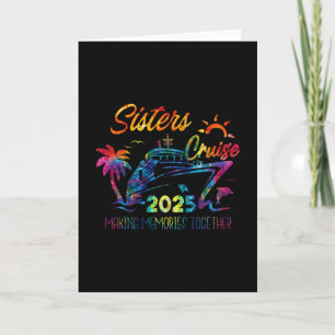 Tarjeta Crucero de hermanas 2025 creando recuerdos juntos
