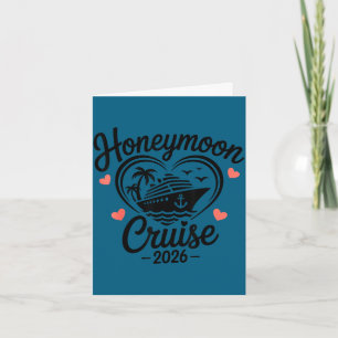 Tarjeta Crucero de luna de miel 2026 parejas a juego 