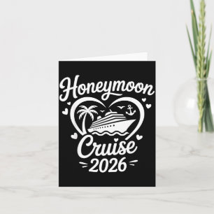 Tarjeta Crucero de luna de miel 2026 Parejas casadas coinc