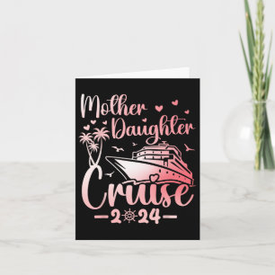 Tarjeta Crucero de Madre e Hija 2025 Viaje de Vacaciones F