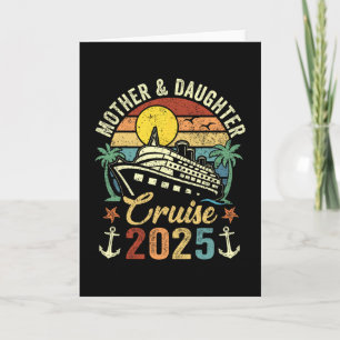 Tarjeta Crucero de madre e hija 2025 viaje familiar vacaci
