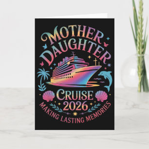 Tarjeta Crucero de Madre e Hija 2026 Viaje de Vacaciones C