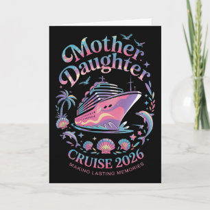 Tarjeta Crucero de Madre e Hija Vacaciones 2026 Viaje a Ju