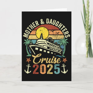 Tarjeta Crucero de madres y hijas 2025 viaje familiar vaca