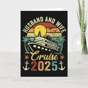 Tarjeta Crucero de marido y esposa 2025 Viaje familiar Vac