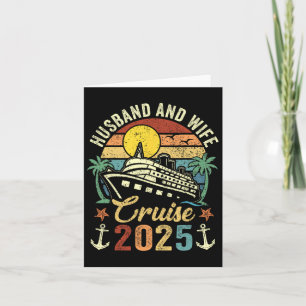 Tarjeta Crucero de marido y mujer 2025 viaje familiar vaca