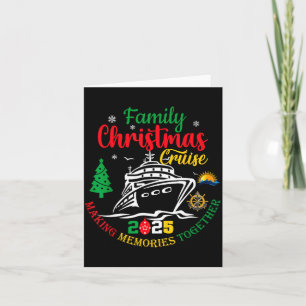 Tarjeta Crucero de Navidad Familiar 2025 Creando Recuerdos