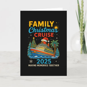 Tarjeta Crucero de Navidad Familiar 2025 Crucero Familiar 