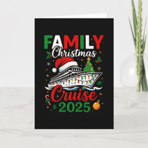 Tarjeta Crucero de Navidad familiar en grupo 2025
