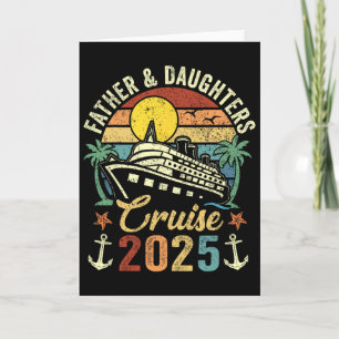 Tarjeta Crucero de Padre e Hijas 2025 Vacaciones de Viaje