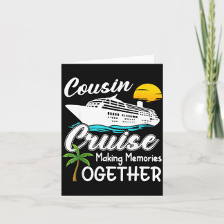 Tarjeta Crucero de primo 2026 Haciendo recuerdos Crucero g