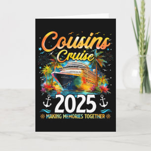 Tarjeta Crucero de primos 2025 Crucero Vacaciones de veran
