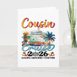 Tarjeta Crucero de primos 2026 Crucero de primos viaje de