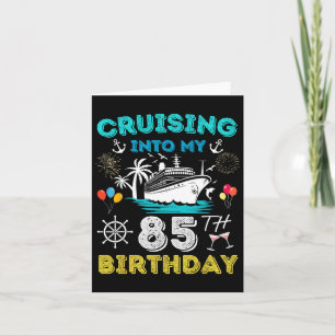 Tarjeta Crucero en mi crucero de 85 años