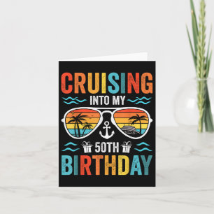 Tarjeta Crucero en mi crucero familiar de 50 años 50 Ye