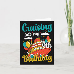 Tarjeta Crucero en mi noveno crucero de vacaciones de cump